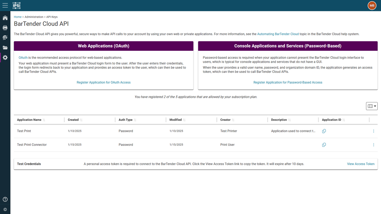 BarTender Cloud Automation - Additional Printer Annual Subscription