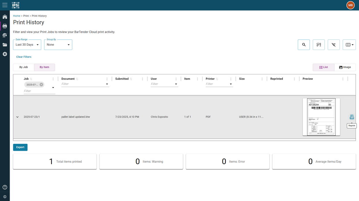 BarTender Cloud Automation - Additional Printer Annual Subscription