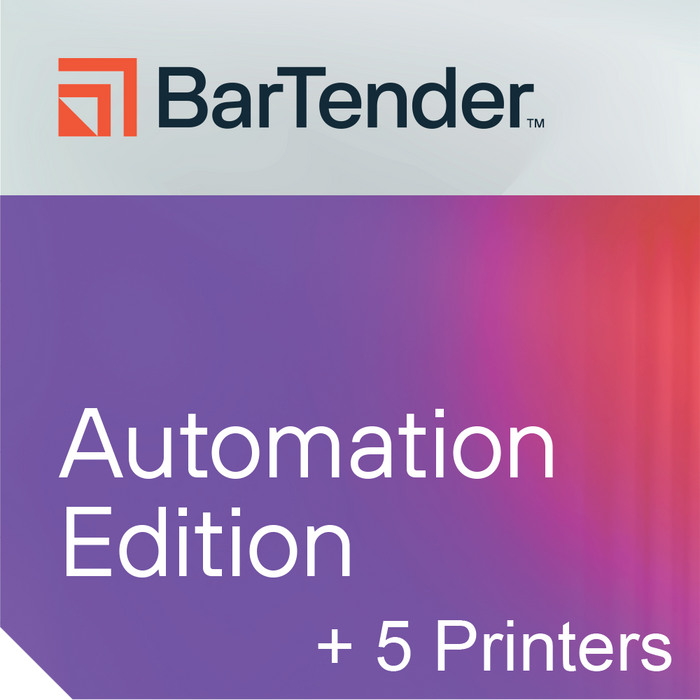 BarTender Automation - Application + 5 Printers Annual Subscription