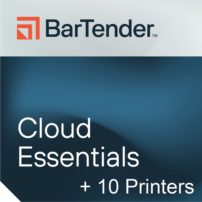 BarTender Cloud Essentials - Plan + 10 Printers Annual Subscription