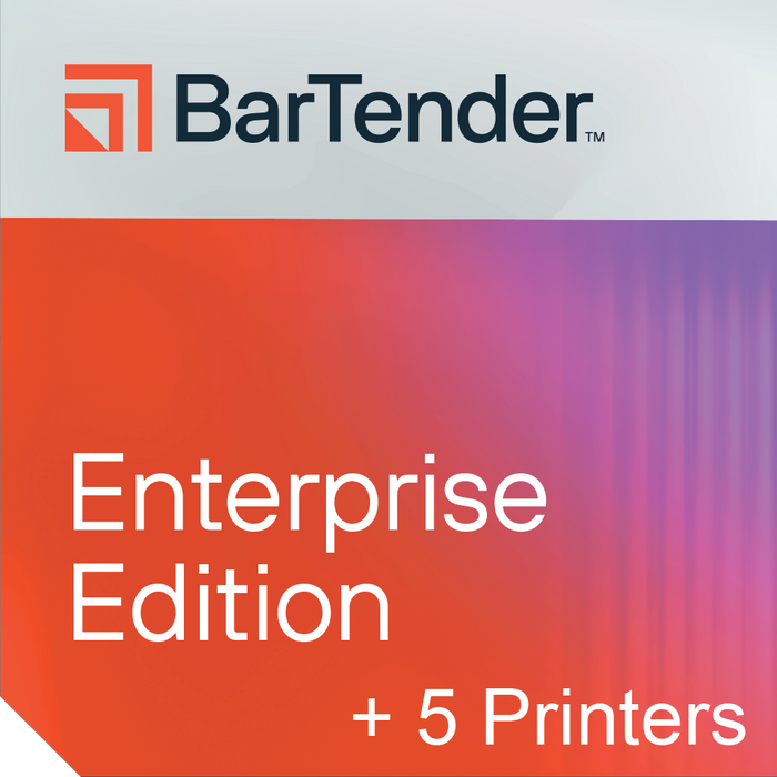 BarTender Enterprise - Application + 5 Printers Annual Subscription